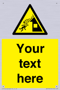 Custom warning roof avalanche